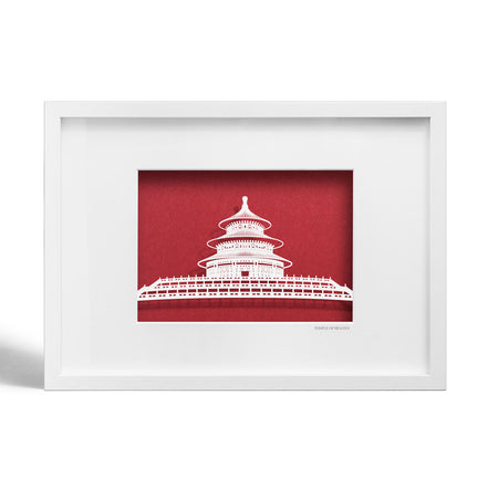 Paper-cut Temple of Heaven, Paper Art IDEAL GIFTS A4