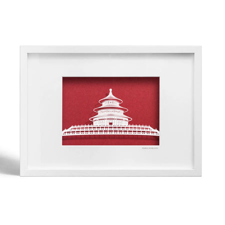 Paper-cut Temple of Heaven, Paper Art IDEAL GIFTS A4 - Product Image