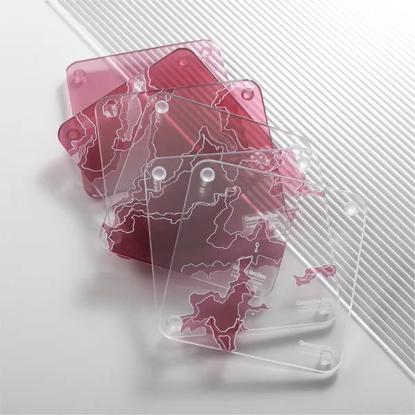 3D Contour Map Coasters