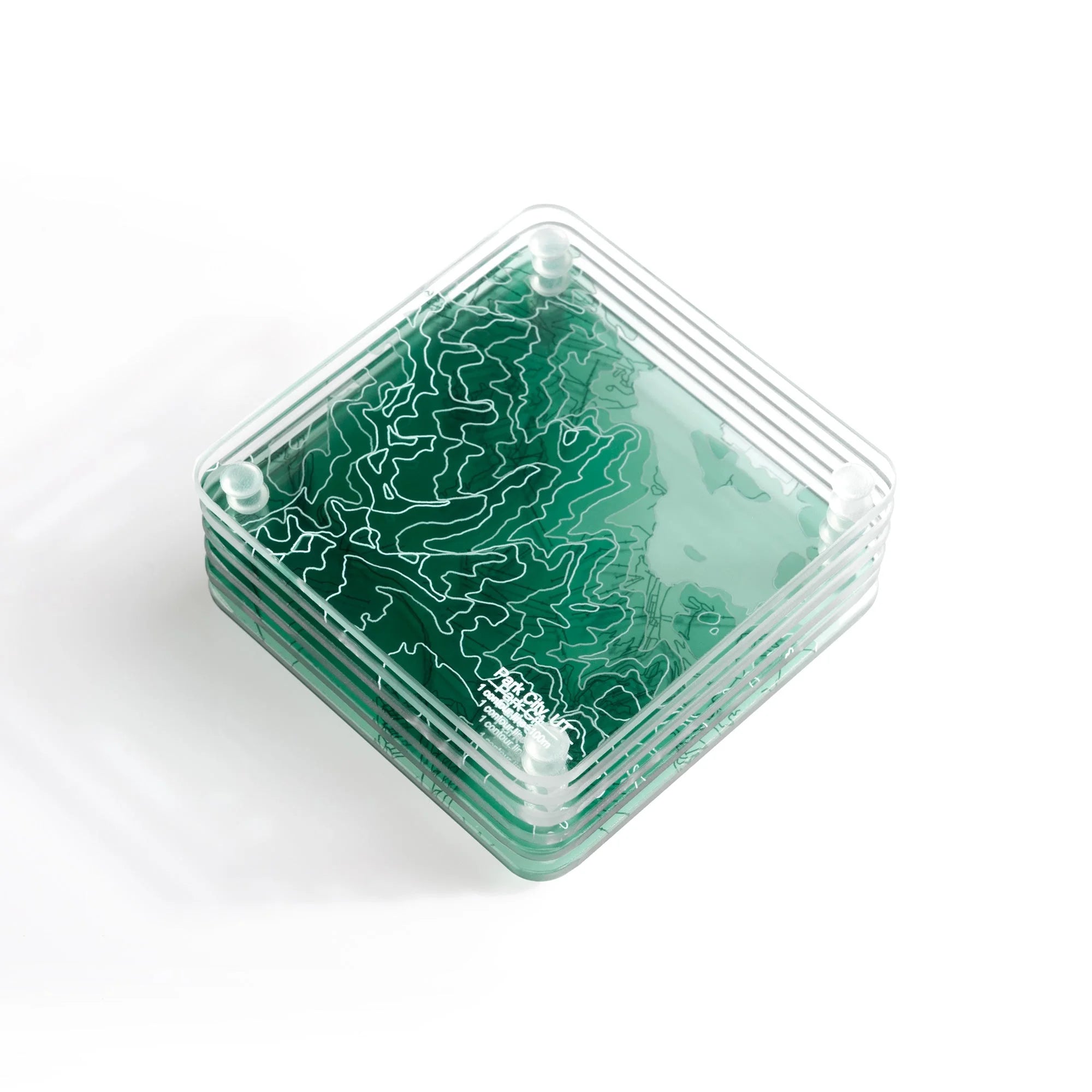 o3designstudio-3D-Contour-Map-Glass-Drink-Coasters-ParkCity_UT