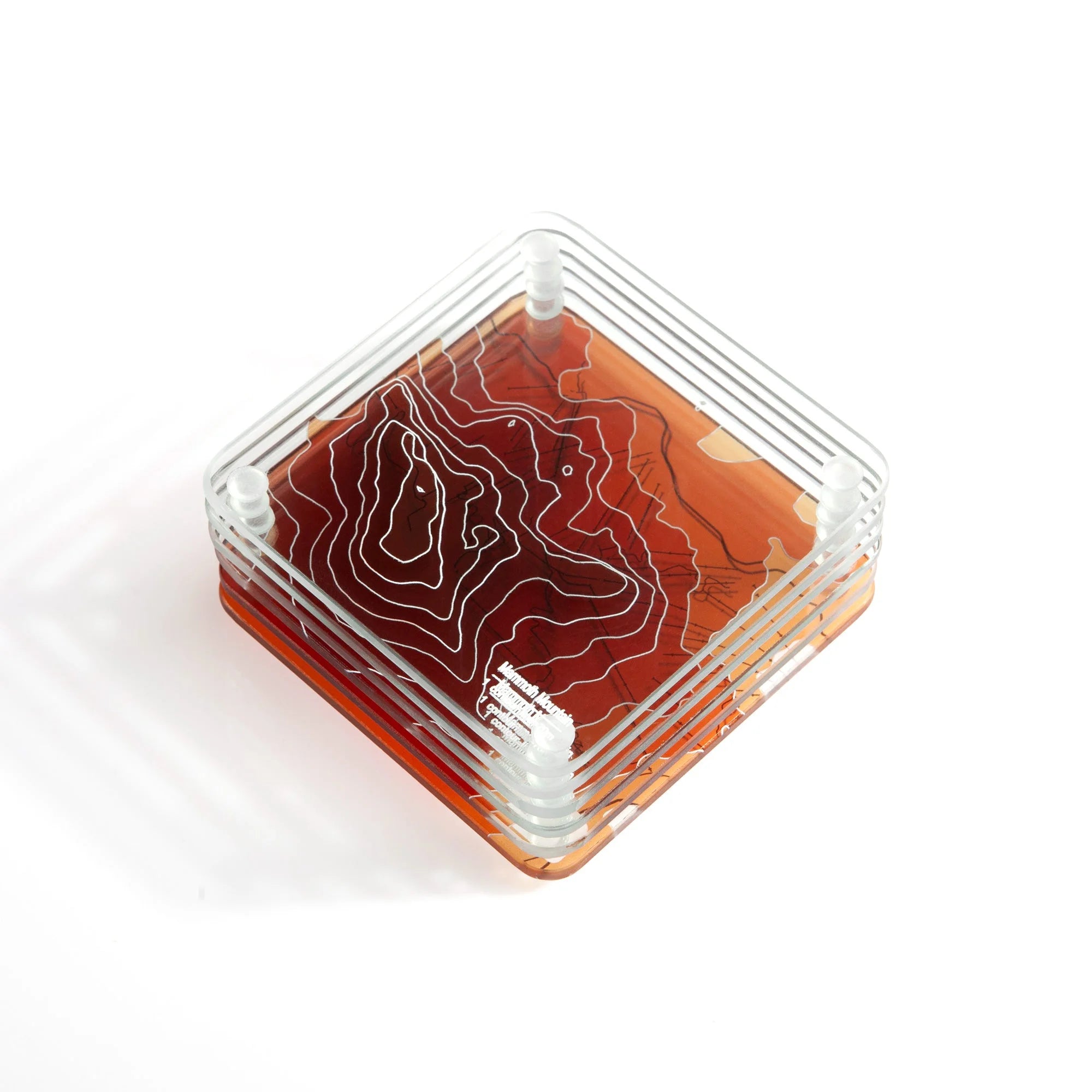 o3designstudio-3D-Contour-Map-Glass-Drink-Coasters-Mammoth-Mountain