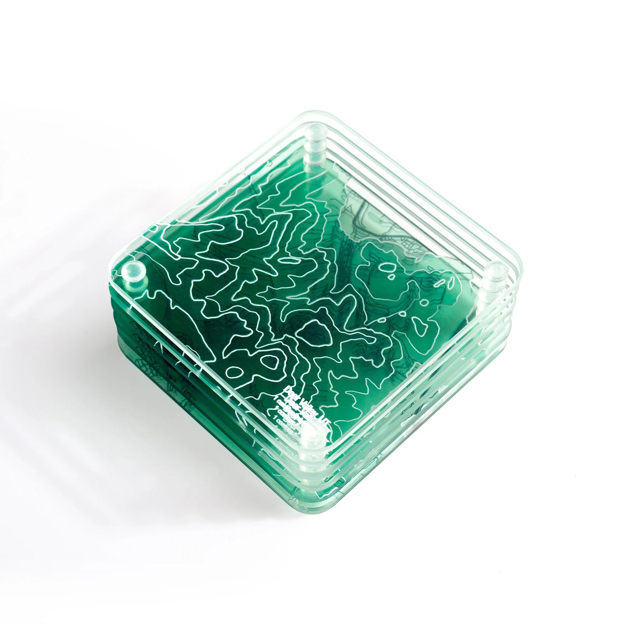 o3designstudio-3D-Contour-Map-Glass-Drink-Coasters-Deer Valley