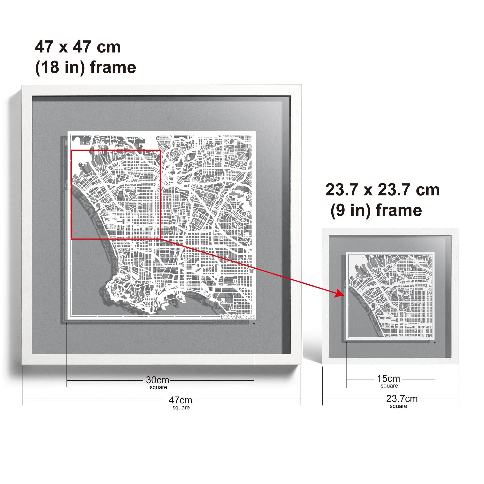 o3designstudio-Los-Angeles-Paper-cut-map-framed-18-inch-Black-map-Black-frame-map-art-45MF2008BB.jpg