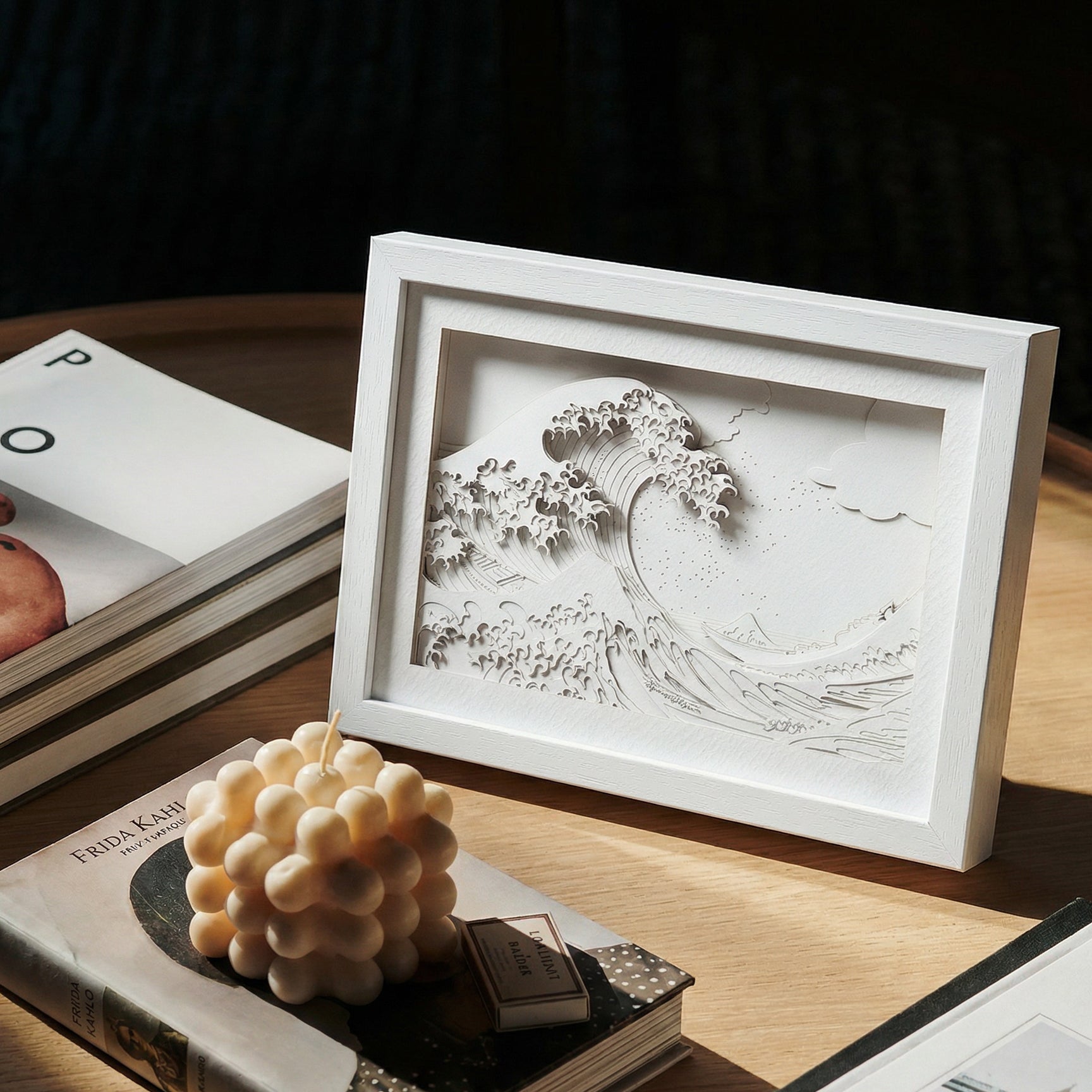 o3designstudio The Great Wave off Kanagawa Paper Art  IDEAL GIFTS A5  scene image