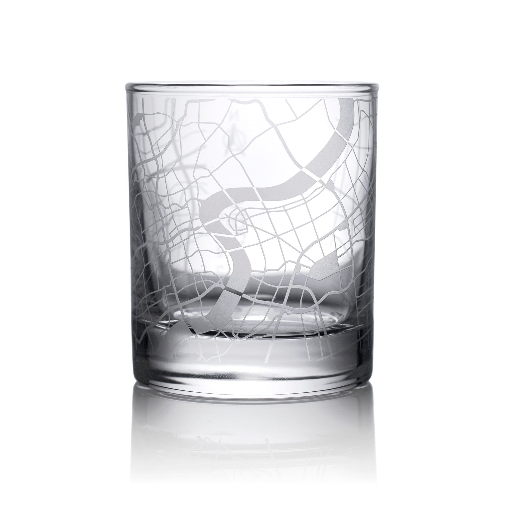o3designstudio Shanghai City map whiskey glasses 300 ml GM1002