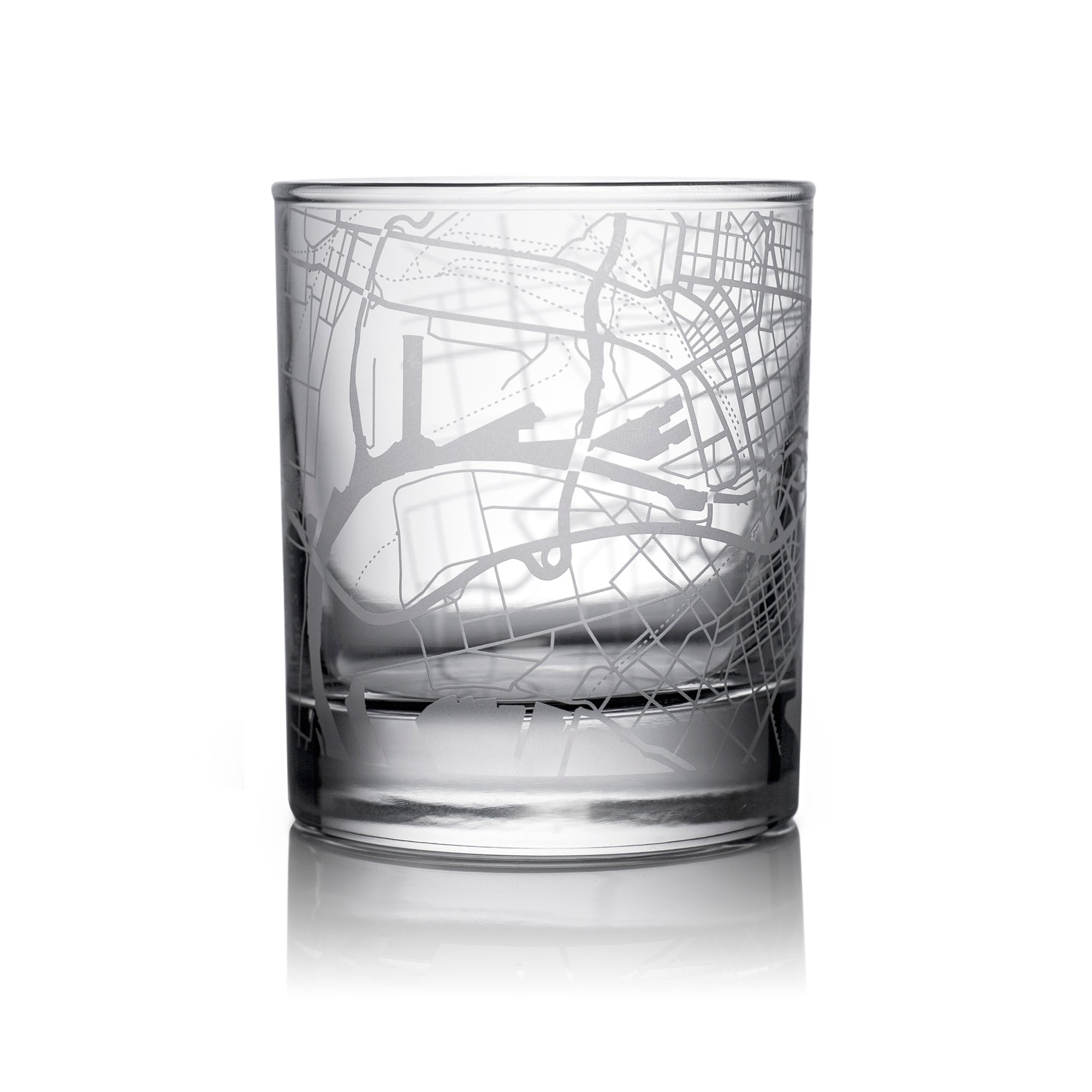 o3designstudio Melbourne City map whiskey glasses 300 ml GM1008