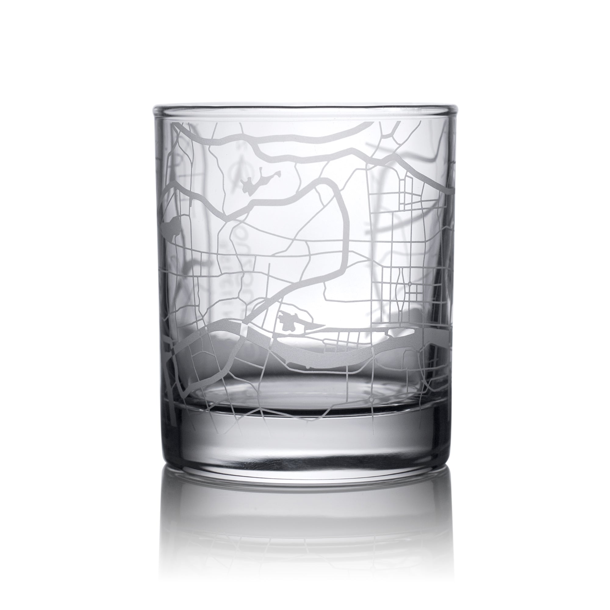 o3designstudio Guangzhou City map whiskey glasses 300 ml GM1010