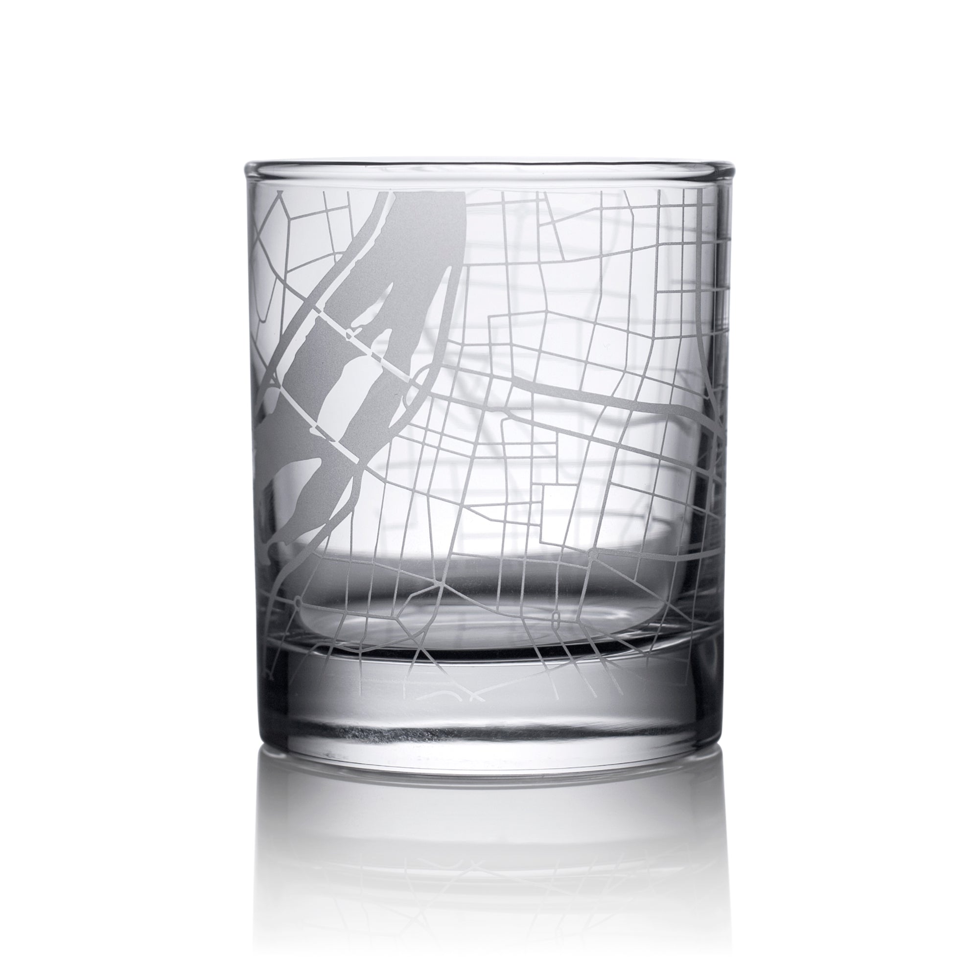 o3designstudio Taipei City map whiskey glasses 300 ml GM1024