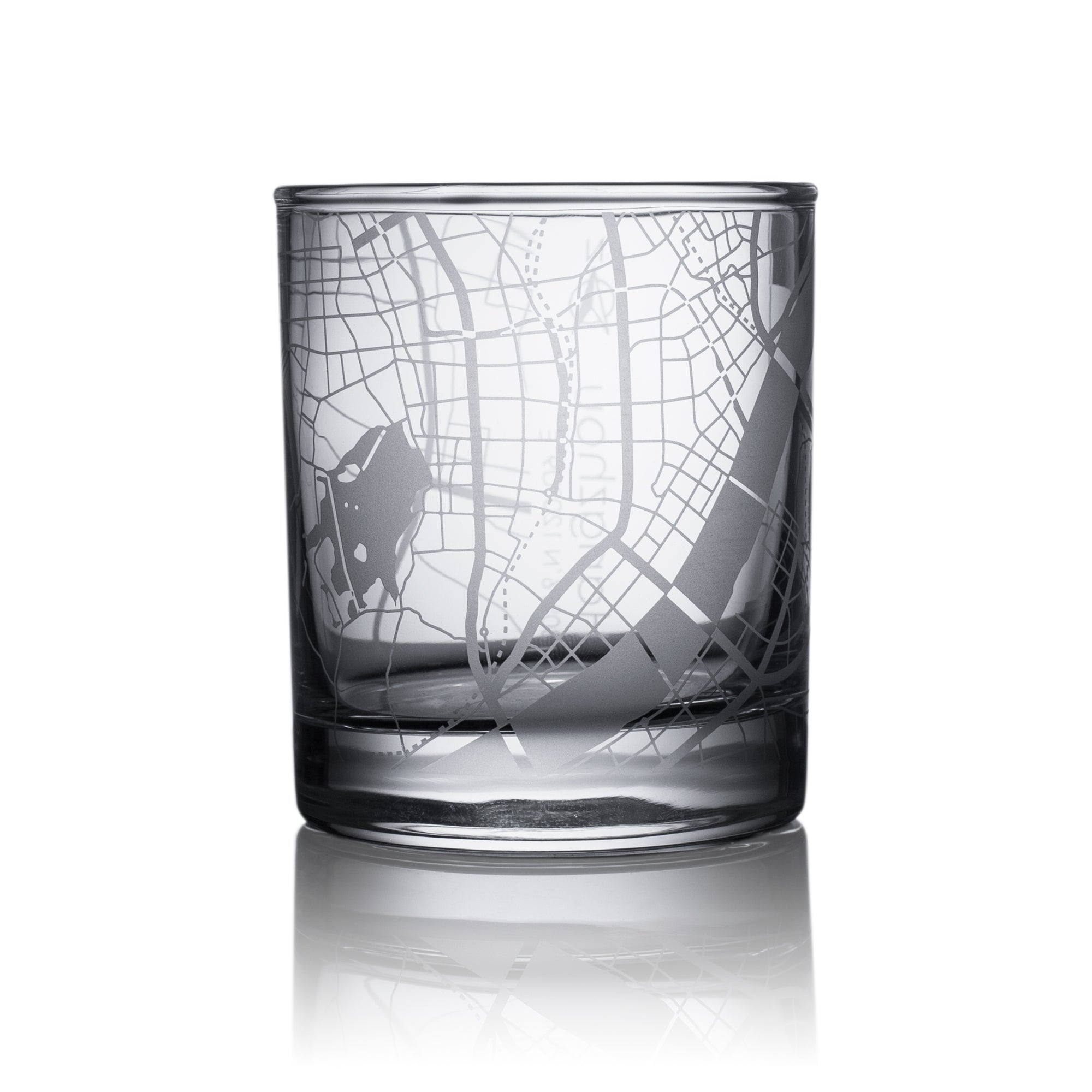 o3designstudio Hangzhou City map whiskey glasses 300 ml GM1027