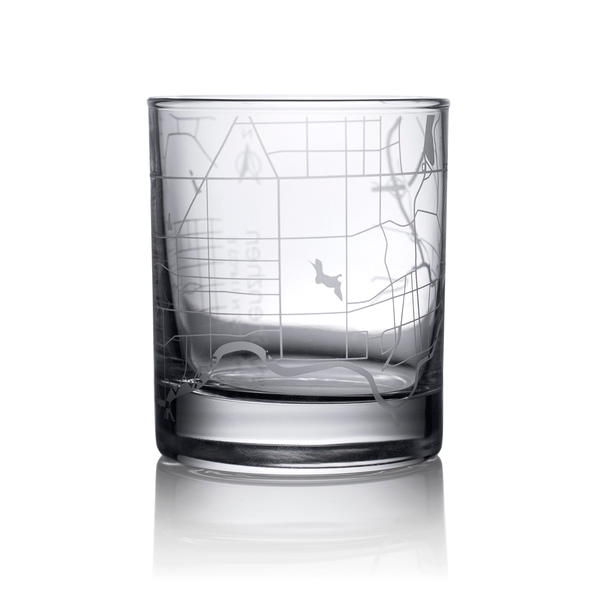 o3designstudio Shenzhen City map whiskey glasses 300 ml GM1037