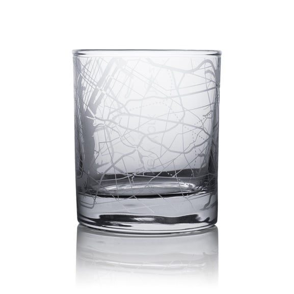 o3designstudio New York City map whiskey glasses 300 ml GM2001