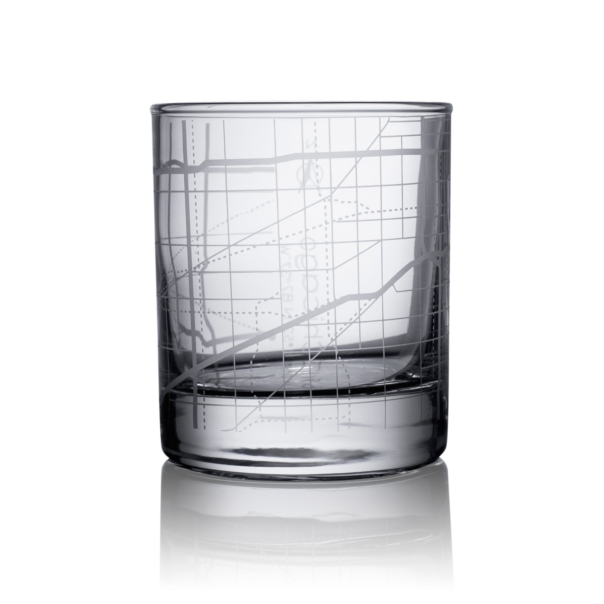 o3designstudio Chicago City map whiskey glasses 300 ml GM2003