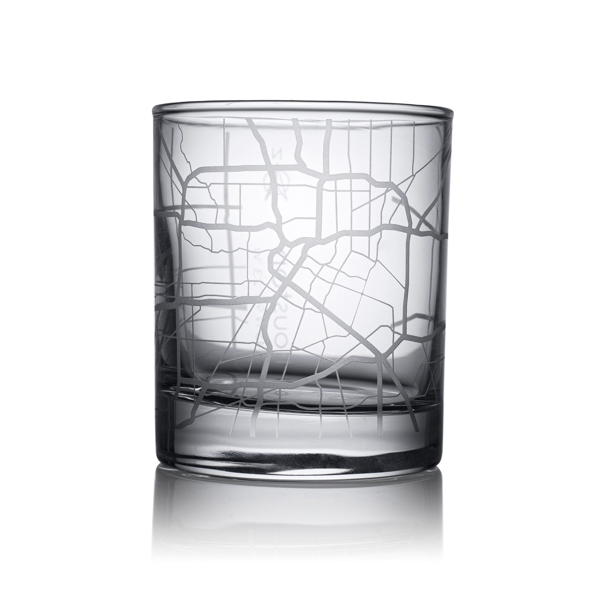 o3designstudio Houston City map whiskey glasses 300 ml GM2005