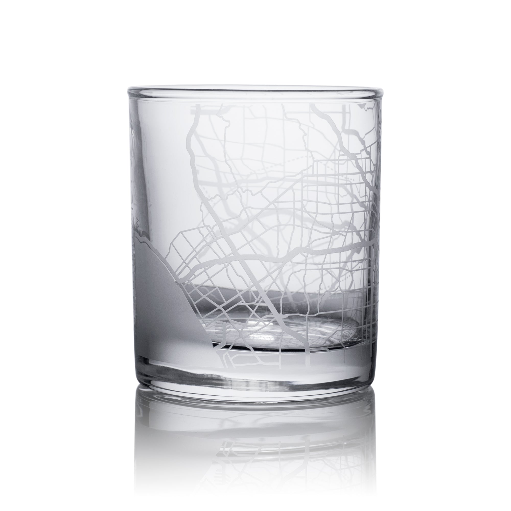 o3designstudio Los Angeles City map whiskey glasses 300 ml GM2008