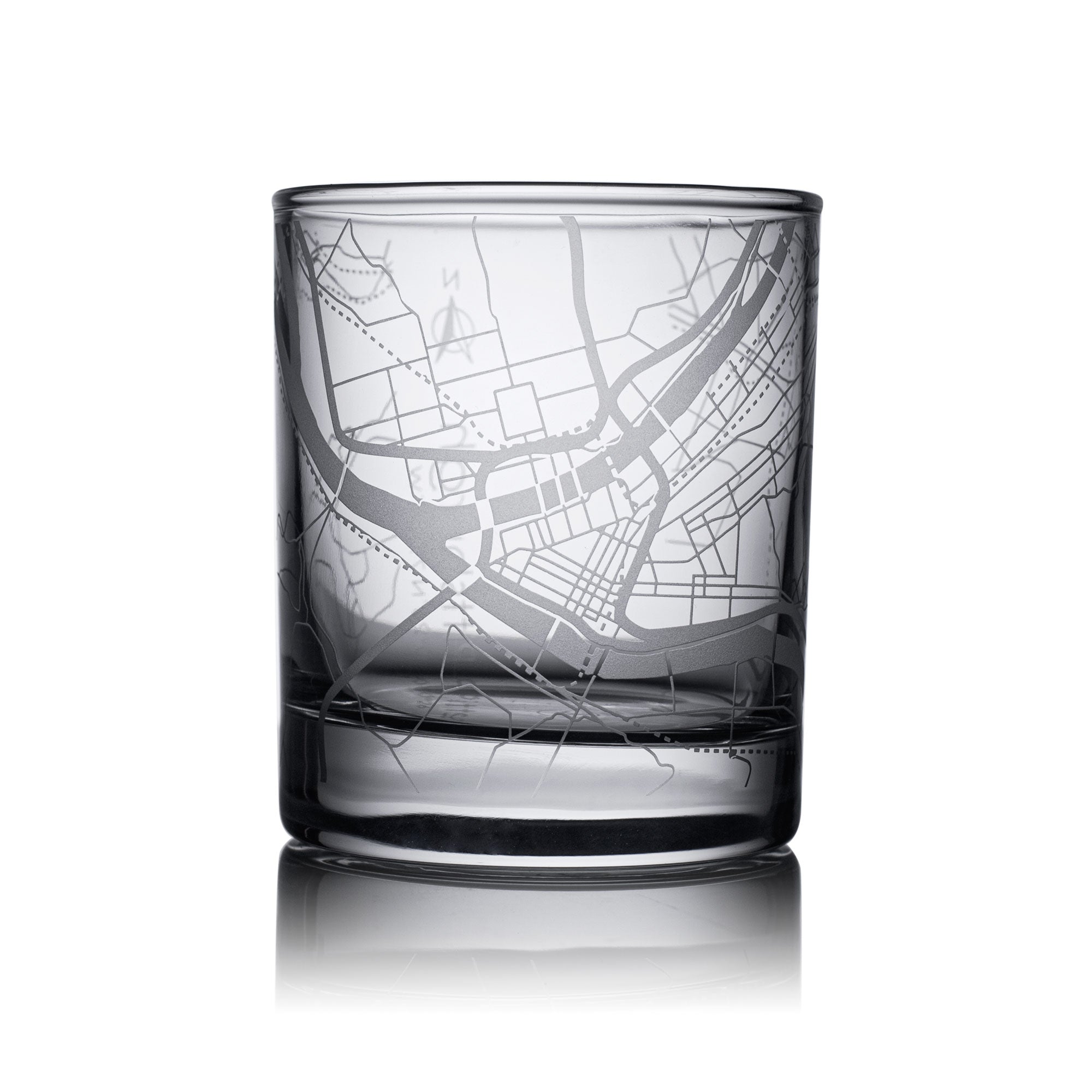 o3designstudio Pittsburgh City map whiskey glasses 300 ml GM2028
