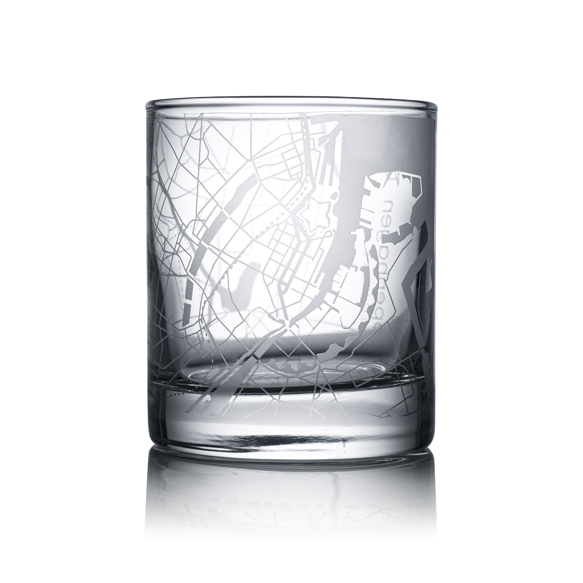 o3designstudio Copenhagen City map whiskey glasses 300 ml MG3015