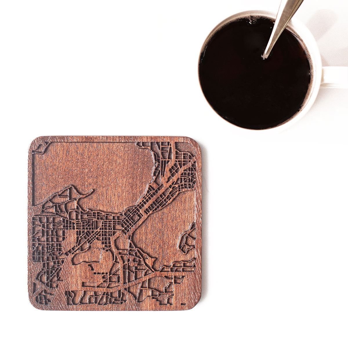 Wooden Map coasters United States map craft