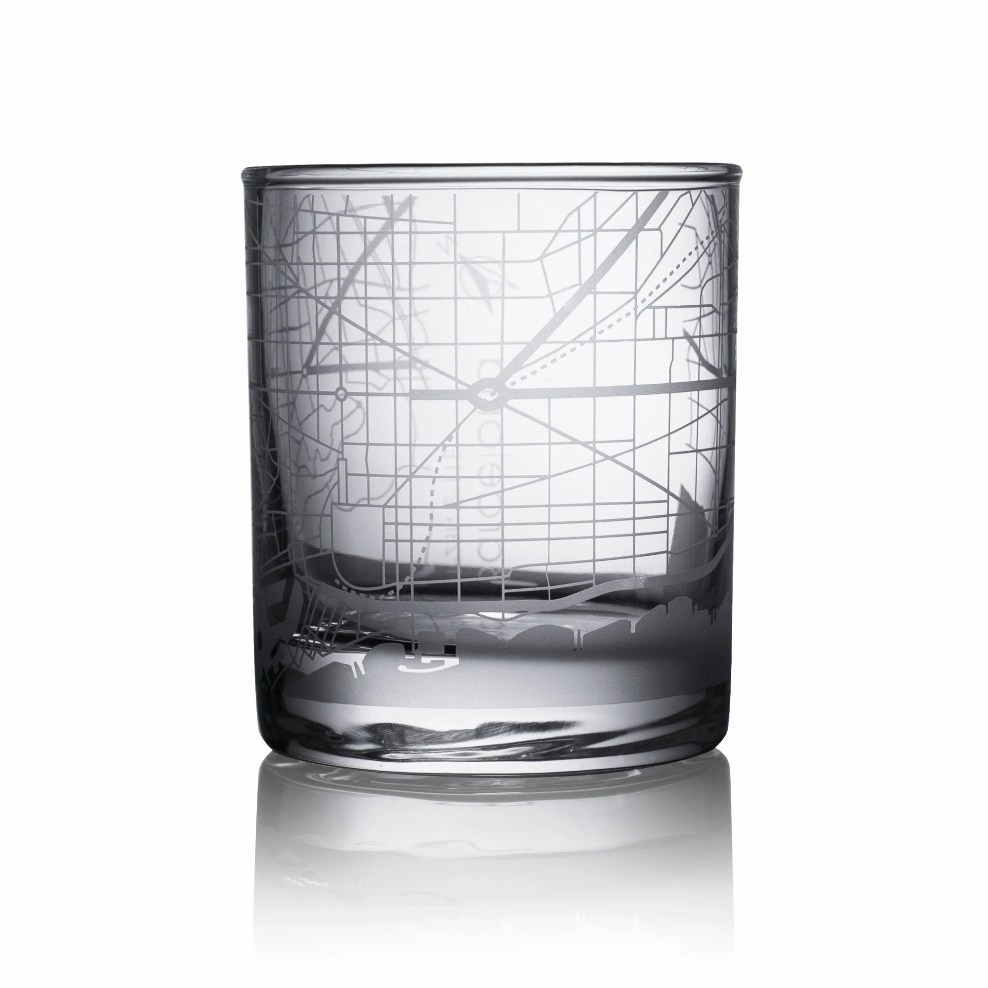 o3designstudio Barcelona City map whiskey glasses 300 ml MG3005