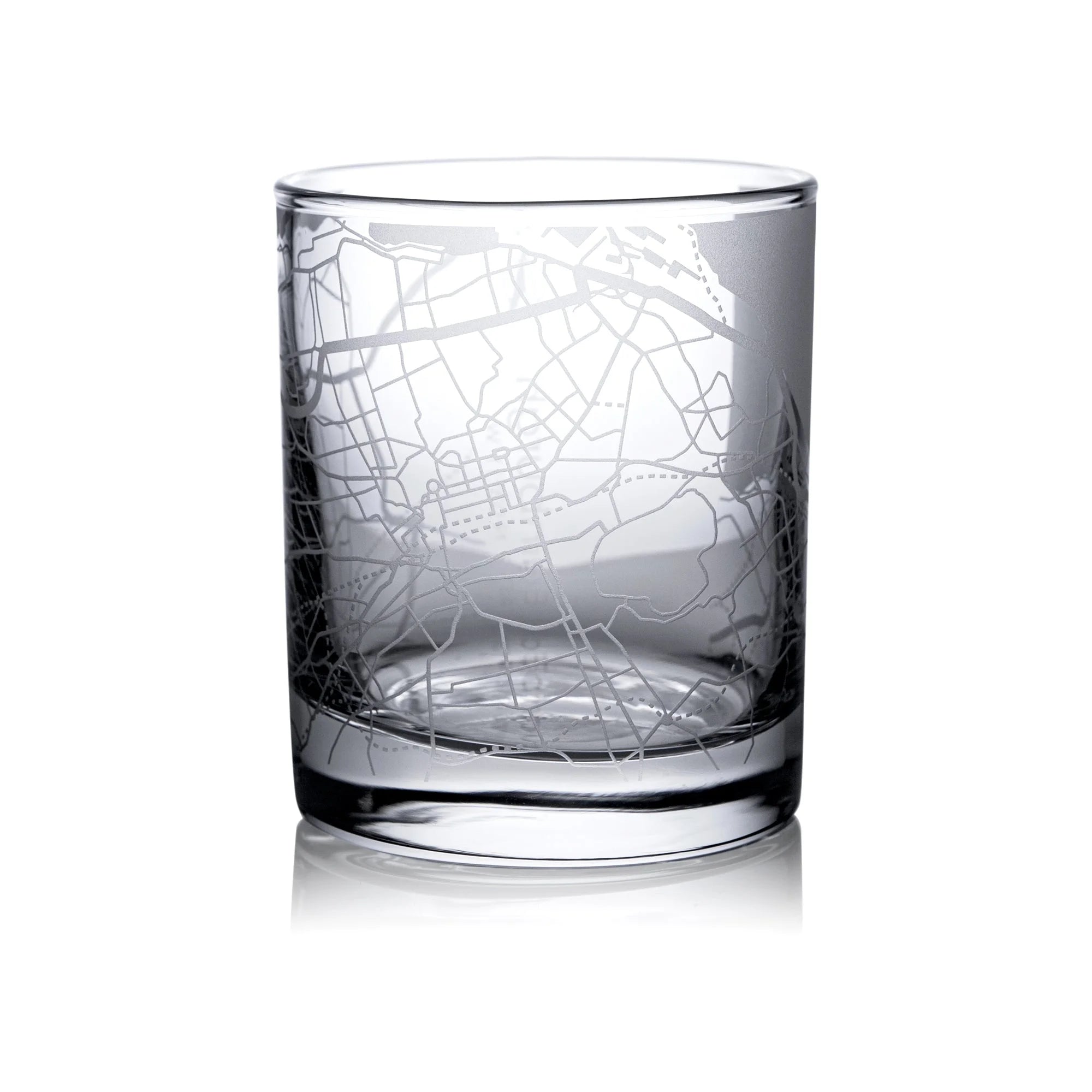 o3designstudio Edinburgh City map whiskey glasses 300 ml MG3019