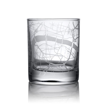 o3designstudio London City map whiskey glasses 300 ml MG3001