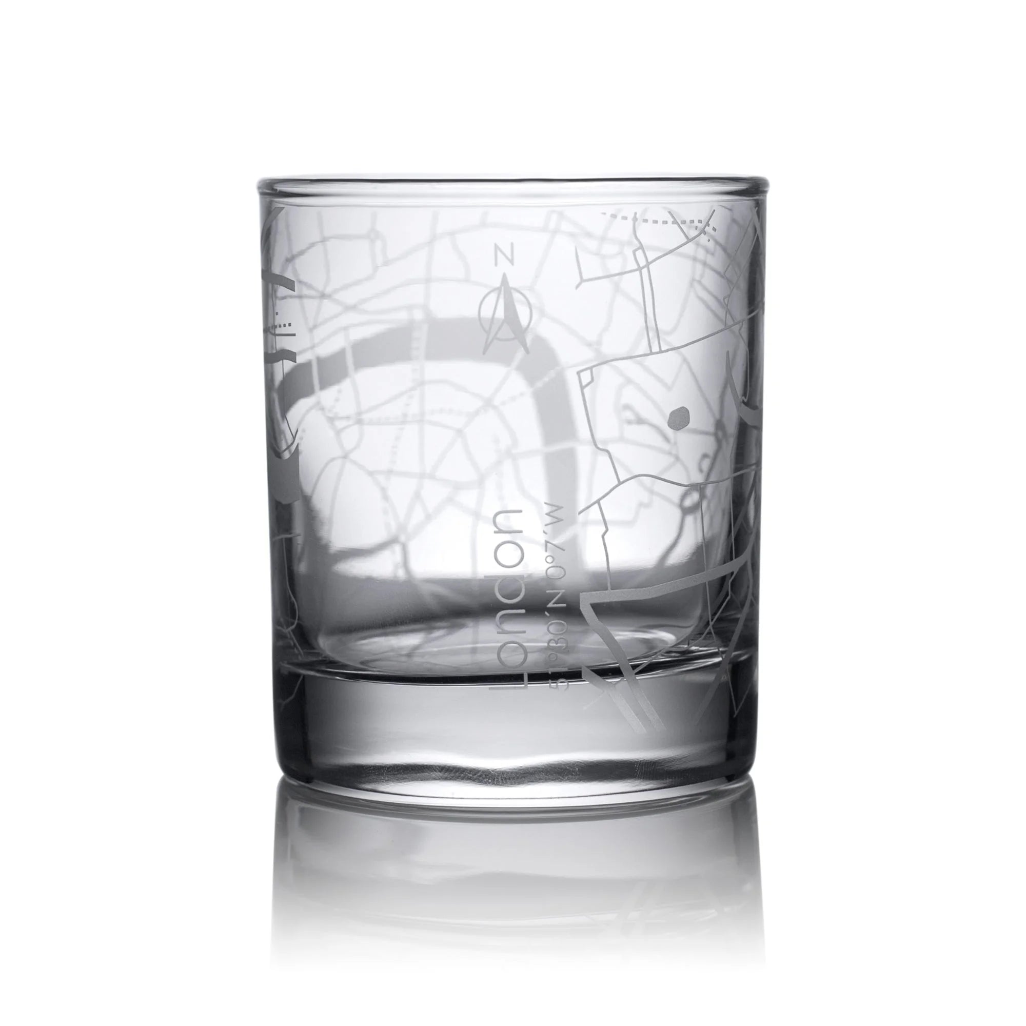 o3designstudio London City map whiskey glasses 300 ml GM3001