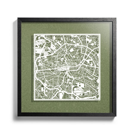 o3designstudio-Berlin-Paper-cut-map-framed-18-inch-White-map-Black-frame-map-art-45MF3003BW-1