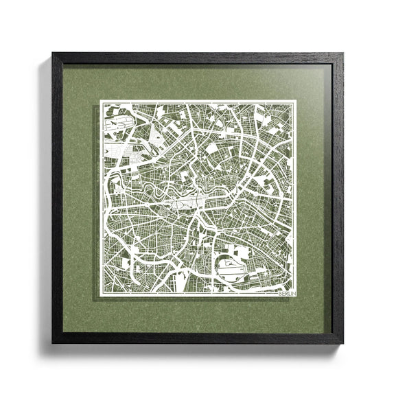 o3designstudio-Berlin-Paper-cut-map-framed-18-inch-White-map-Black-frame-map-art-45MF3003BW-1
