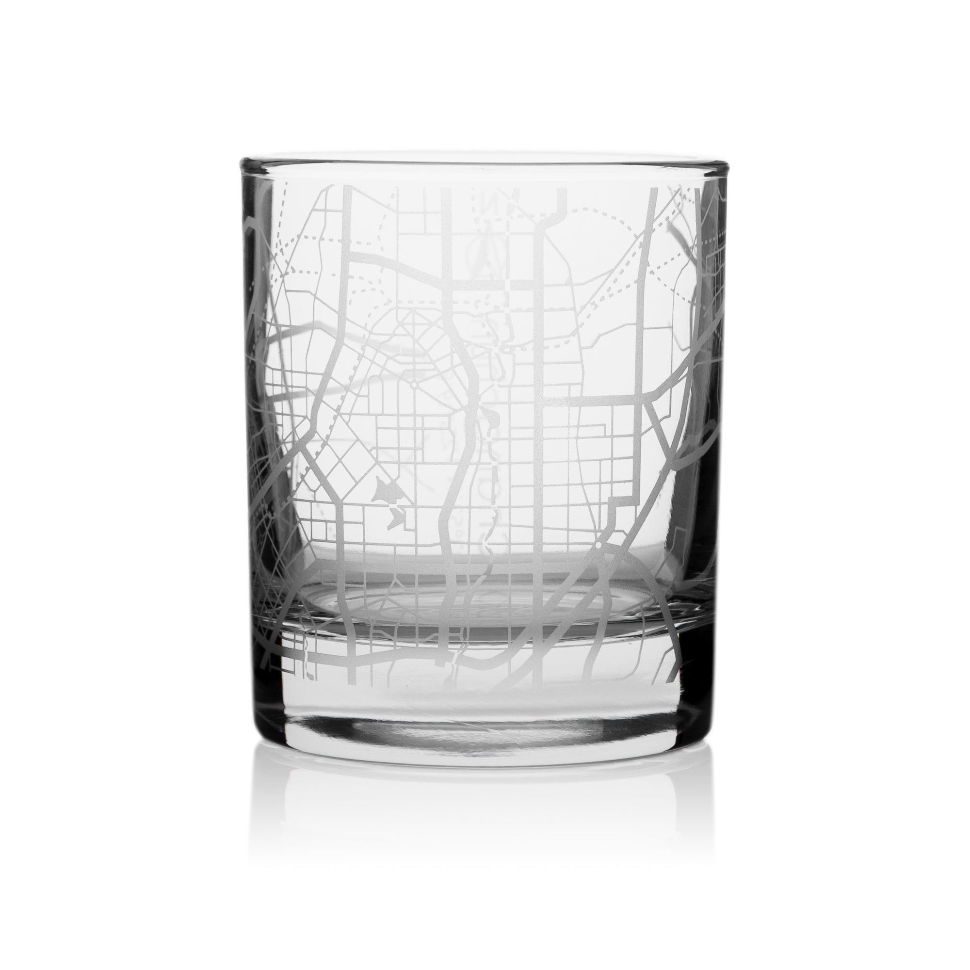 o3designstudio Changchun City map whiskey glasses 300 ml GM1049