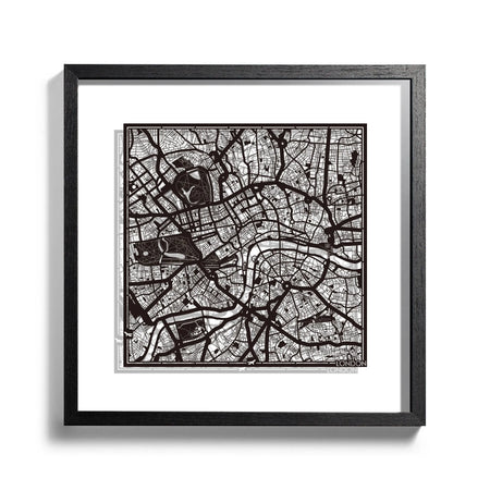 o3designstudio-London-Paper-cut-map-framed-18-inch-Black-map-Black-frame-map-art-45MF3001BB-1