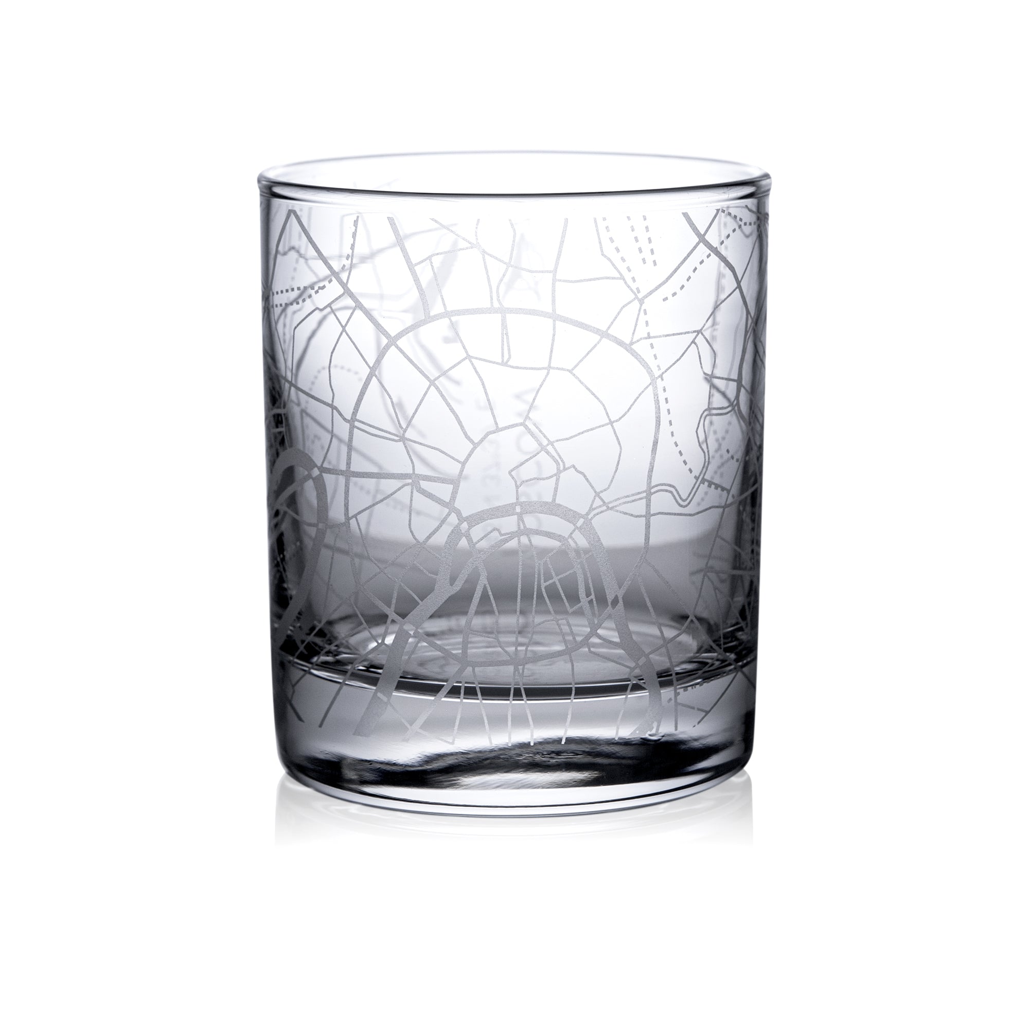 City map whiskey glasses Europe