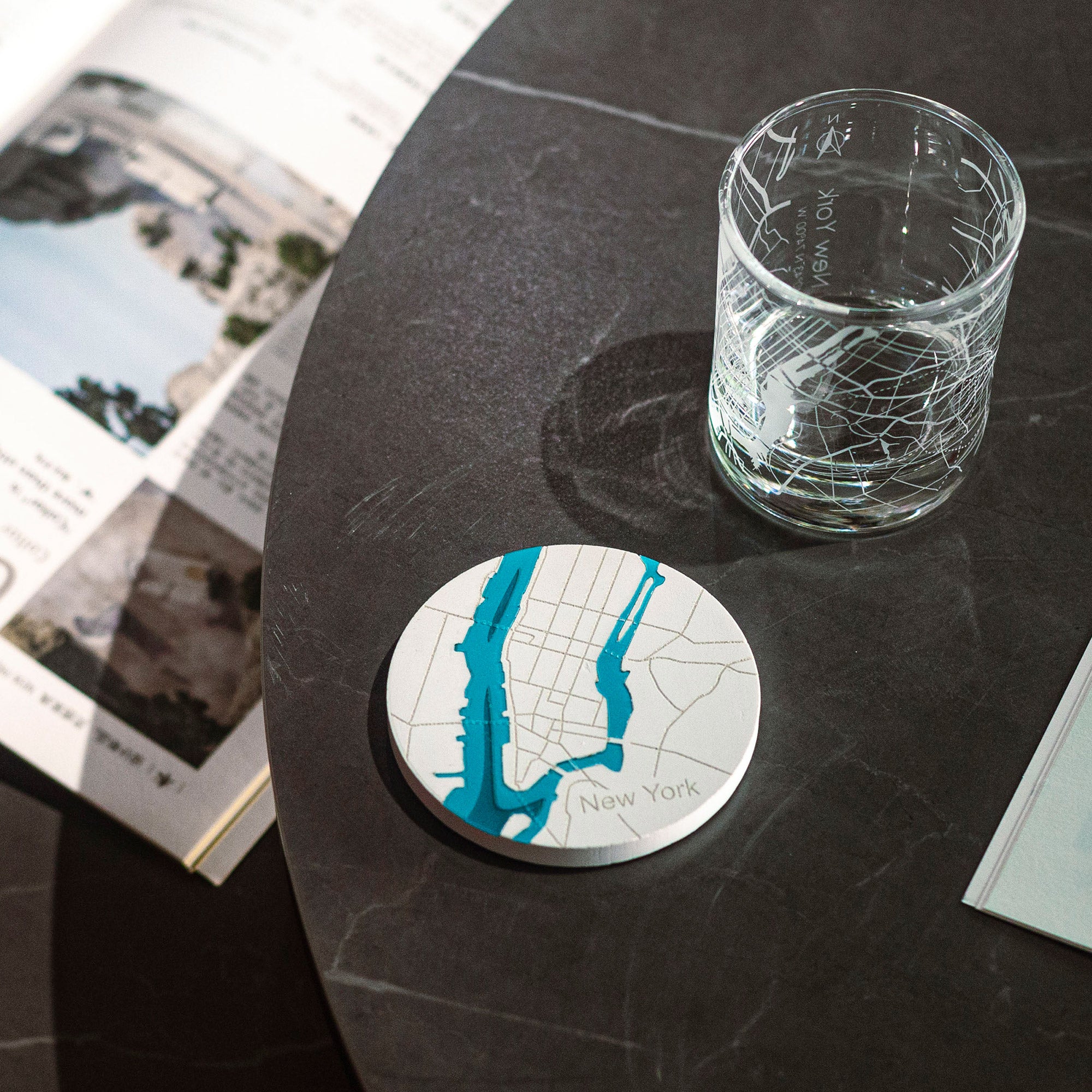 o3designstudio New York City map whiskey glasses 300 ml GM2001