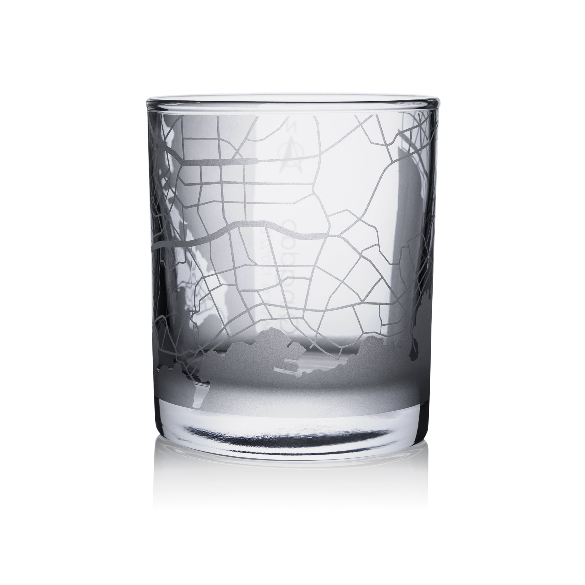 o3designstudio Qingdao City map whiskey glasses 300 ml GM1050