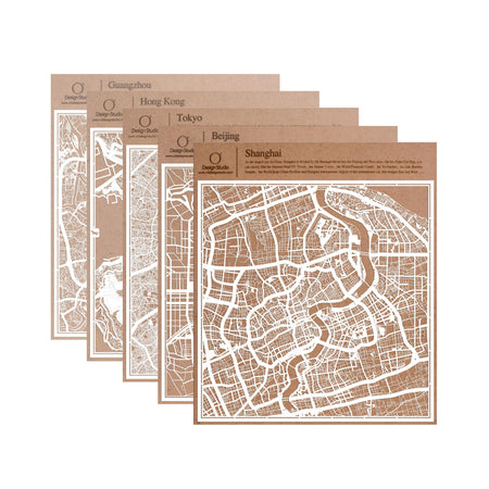 o3designstudio paper cut map Asia east  30*30cm map art group