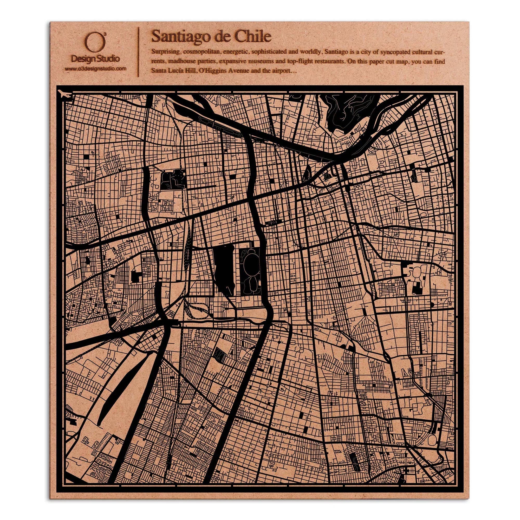 Paper cut maps Canada & Latin America  12 inch, map art - Product Image