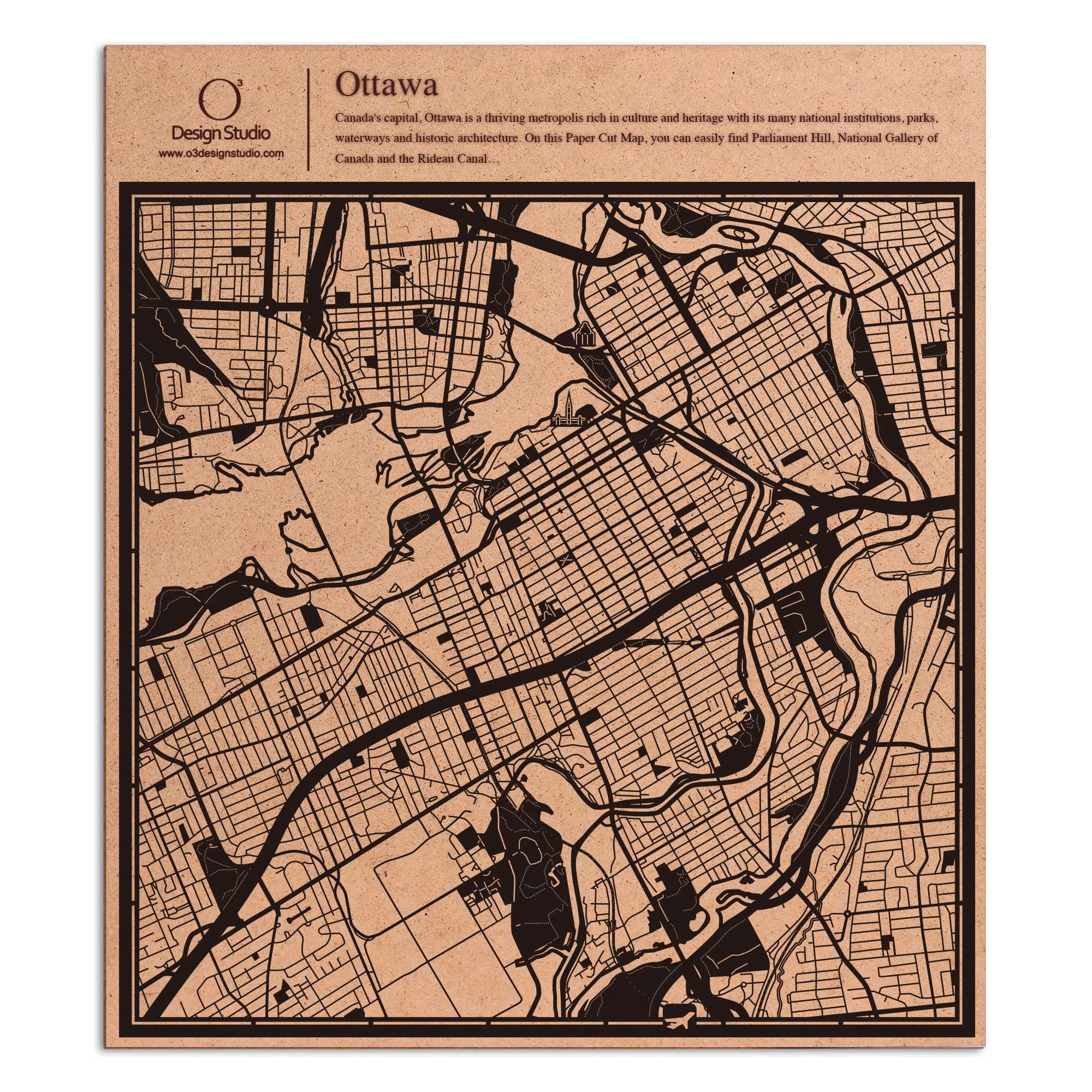 Paper cut maps Canada & Latin America  12 inch, map art - Product Image