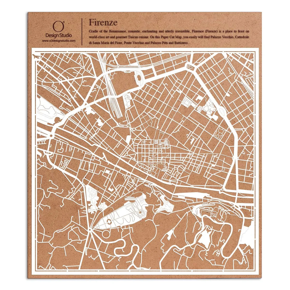 Paper cut maps Europe (south, east) & Africa 12 inch map art - Product Image