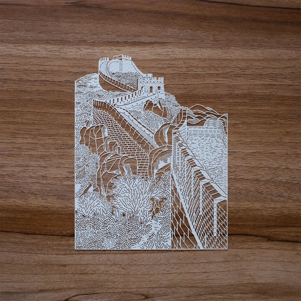 o3designstudio The Great Wall paper-cut 