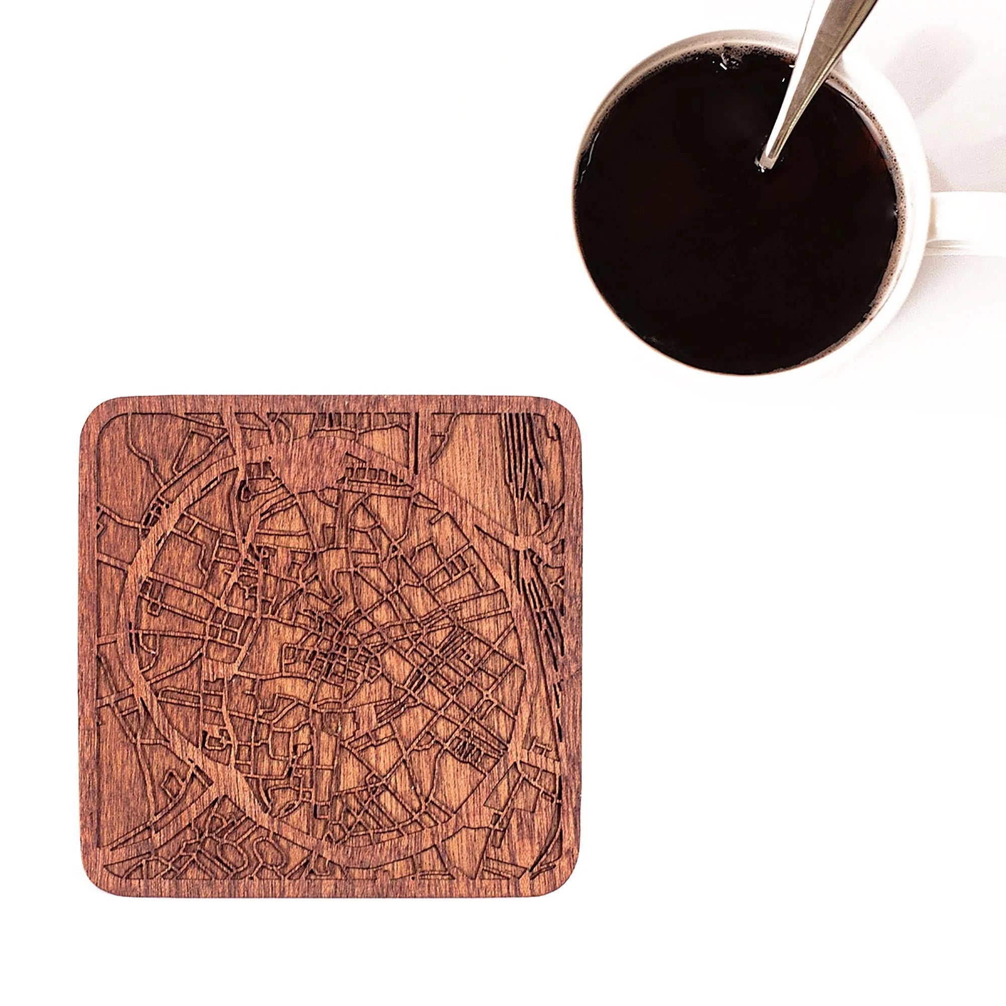 o3designstudio-Leuven Wooden Map coasters city map MC3032-1