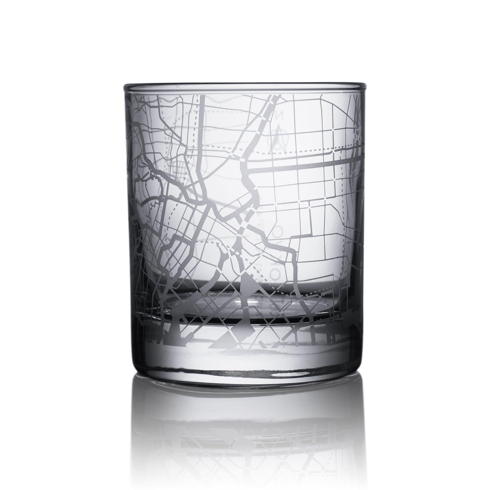o3designstudio Tokyo City map whiskey glasses 300 ml GM1003
