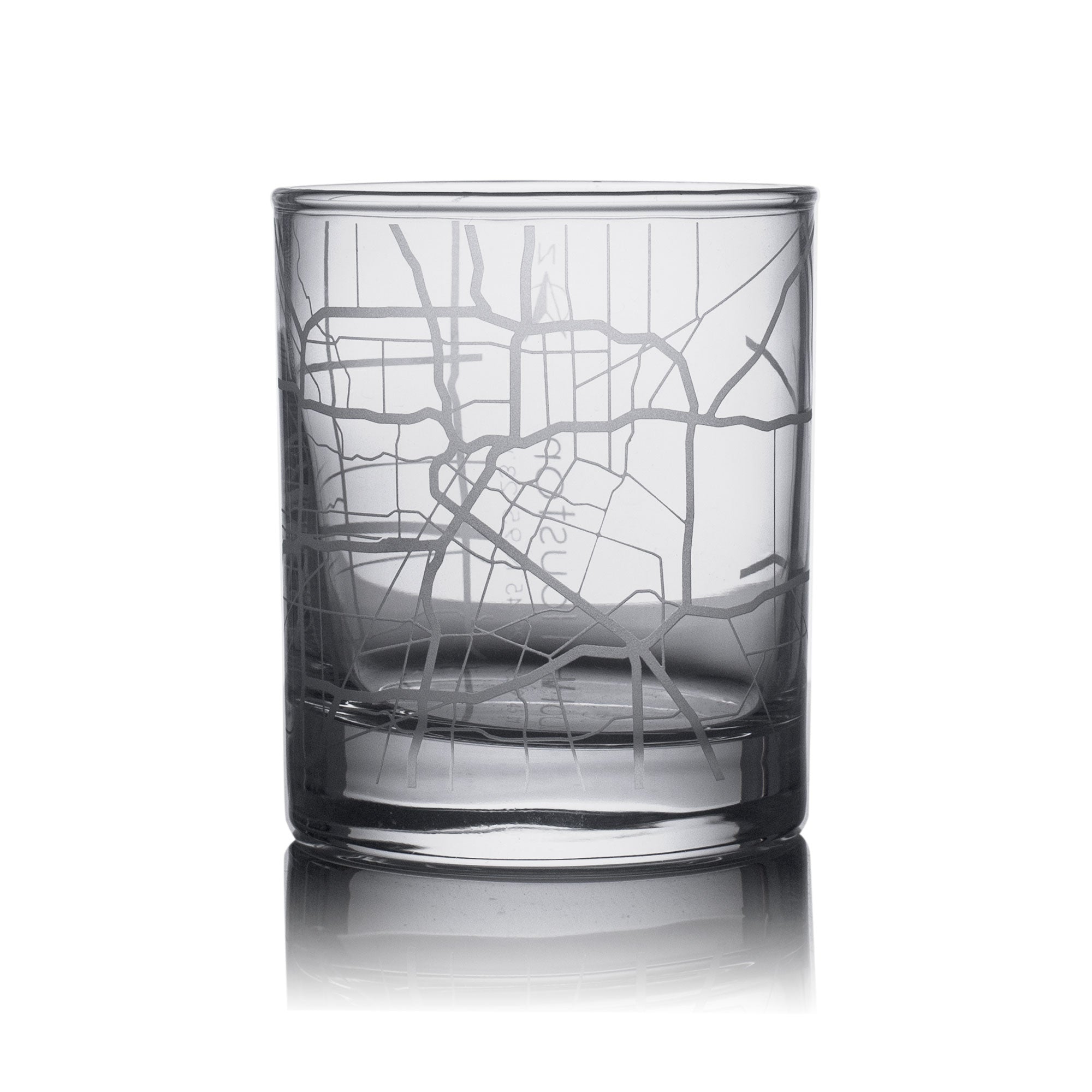 o3designstudio Houston City map whiskey glasses 300 ml GM2005