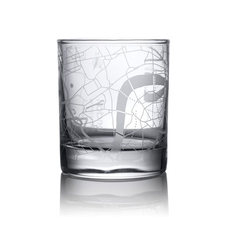 o3designstudio London City map whiskey glasses 300 ml GM3001