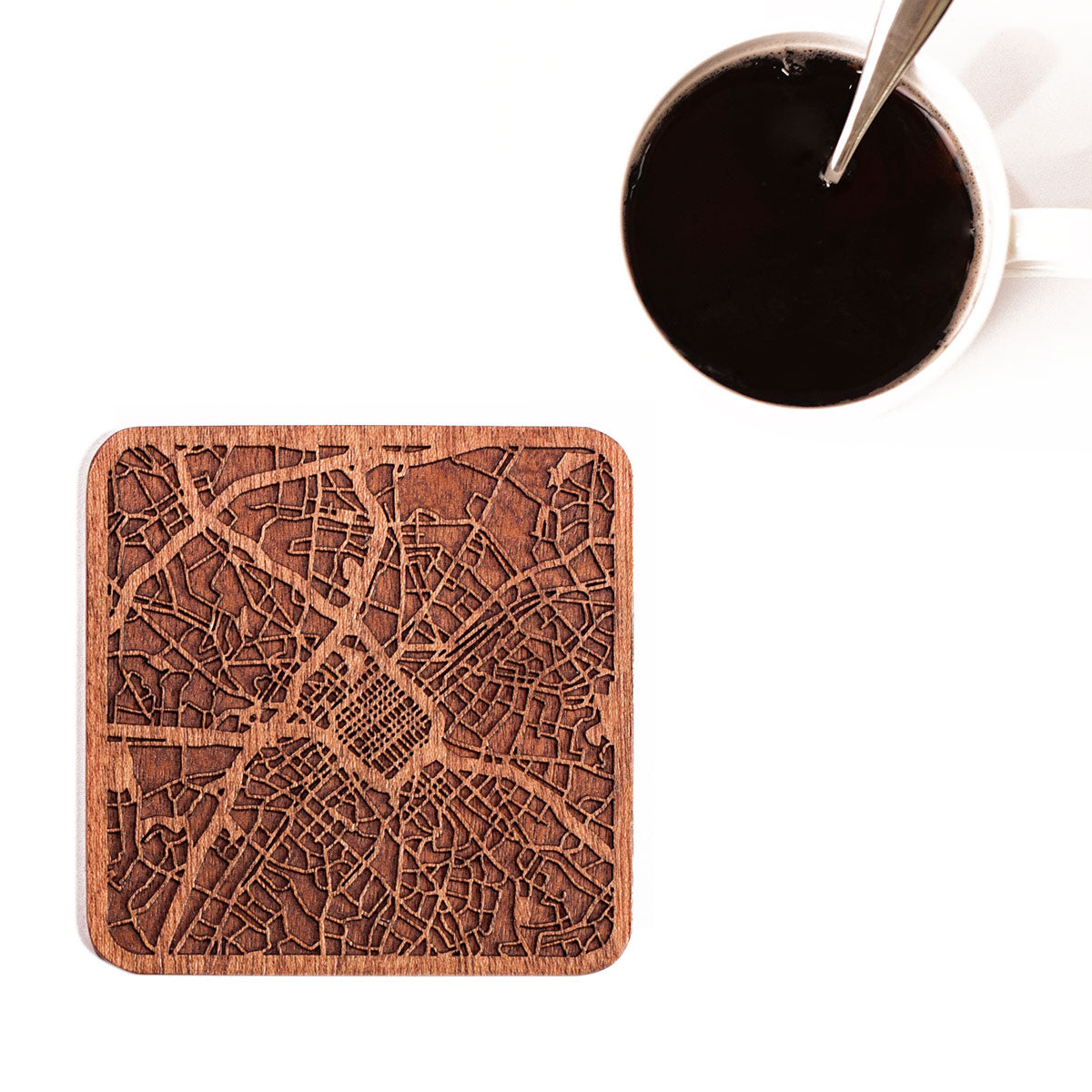 Wooden Map coasters United States map craft
