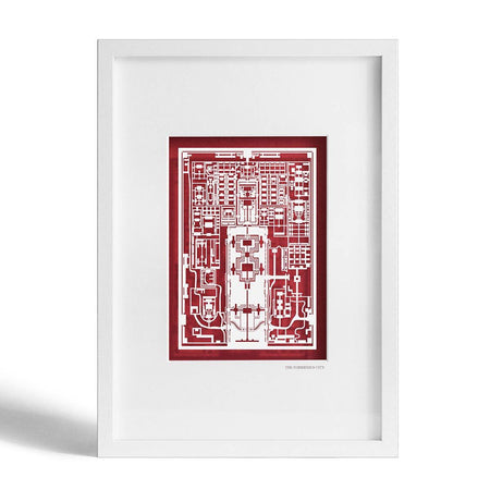o3designstudio Forbidden City paper-cut A4 white Frame, Paper Art main