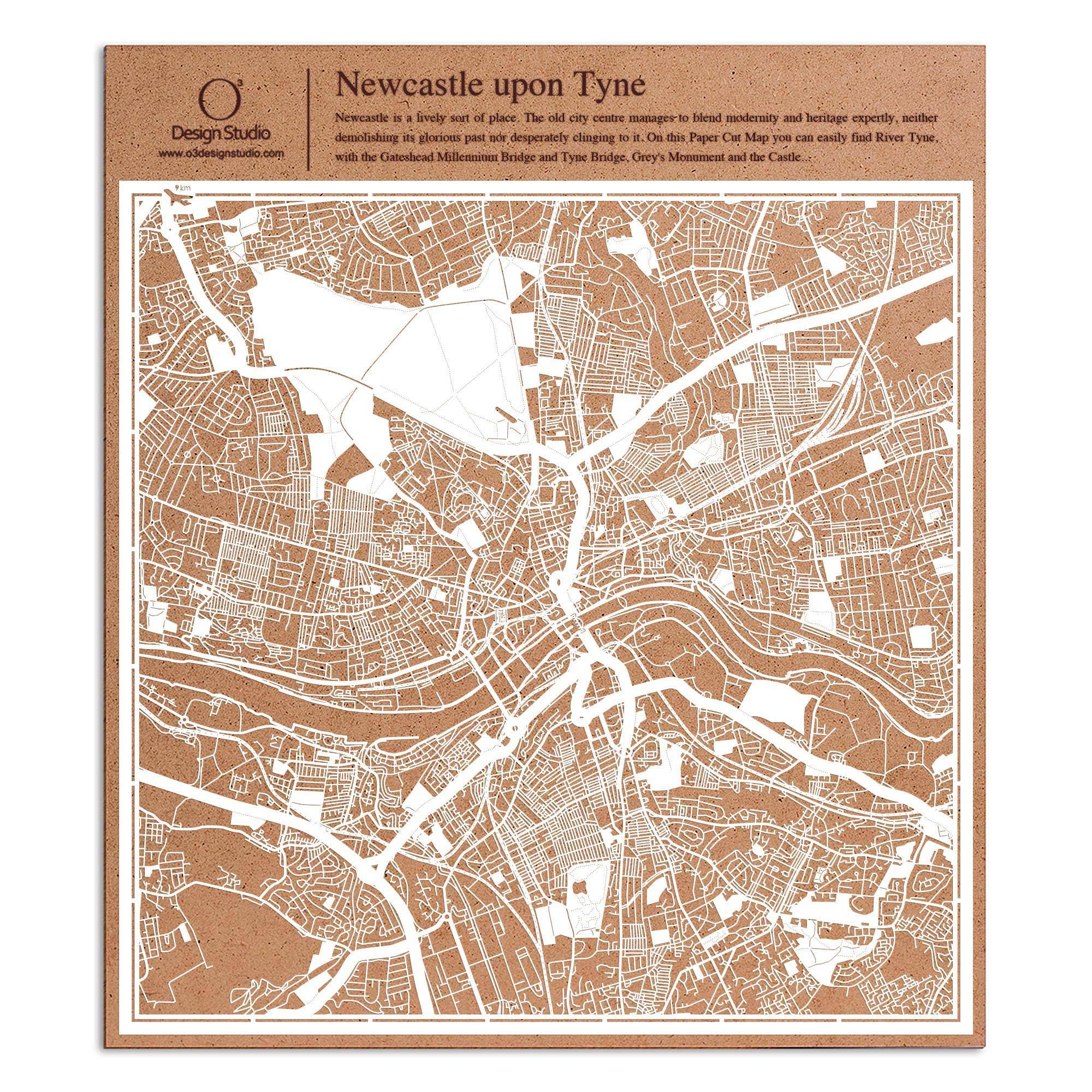 Paper cut maps Europe ( West) 12 inch, map art